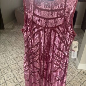 Aidan Mattox Pink Sequin Dress with tags!